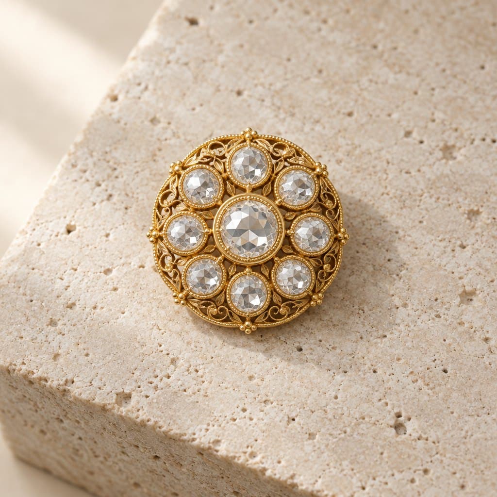 Design render of the Warisan kerongsang brooch