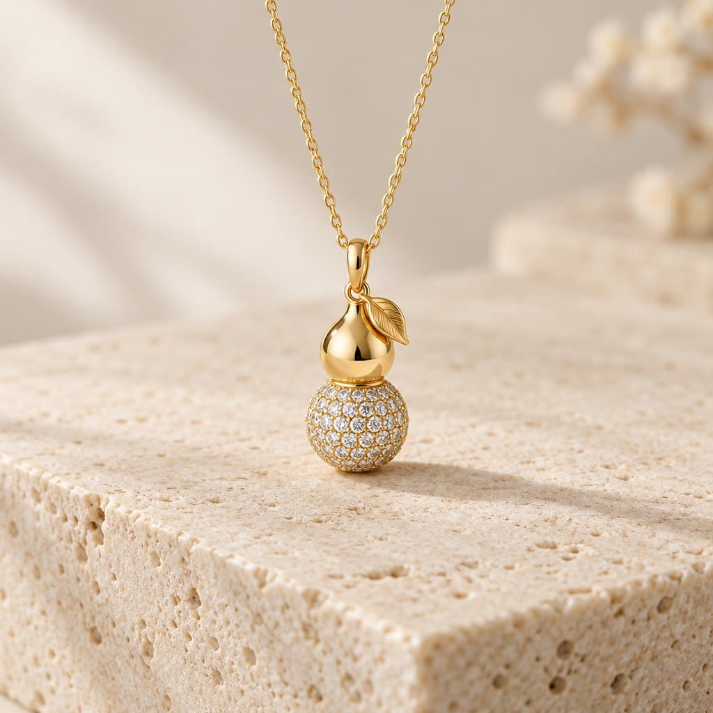 Design render of the Fortune gourd (hulu) pendant