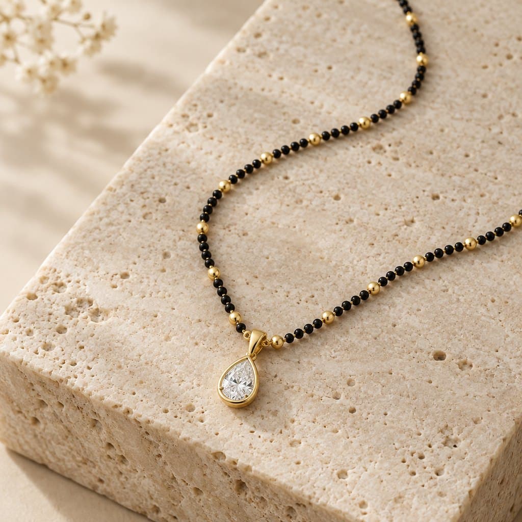 Design render of the Saath modern mangalsutra